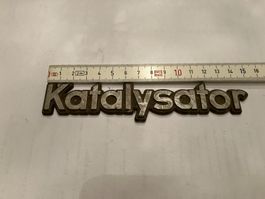 Katalysator Schriftzug Emblem Oldtimer Rarität Vintage