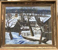 Guido Redaelli (1915-1996) - Ölgemälde - Winter in Freudwil