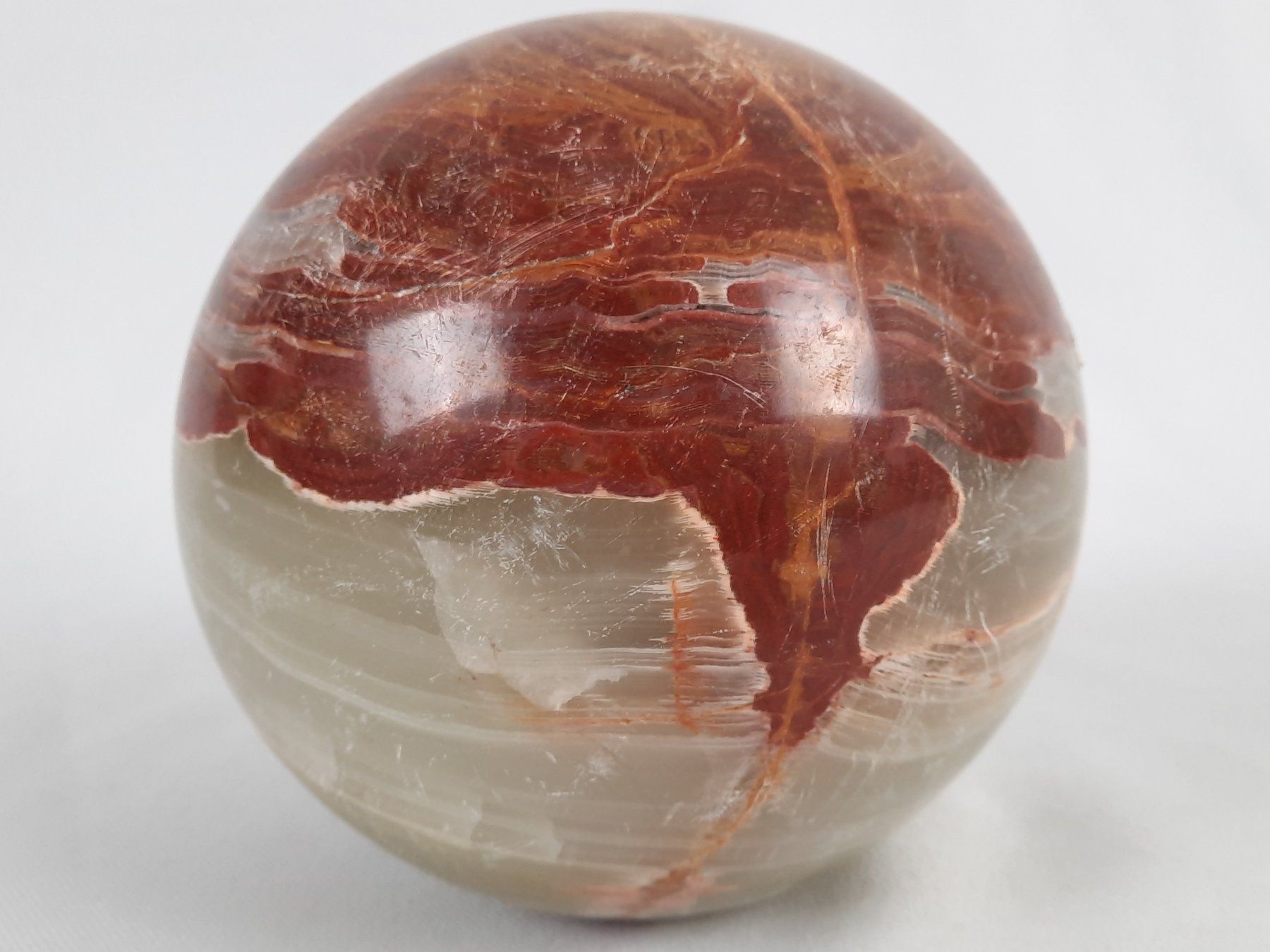 Mineralien & Heilsteine: Grosser Onyx Kugel – Gebraucht aus Beinwil am See von Restwert_Beinwil