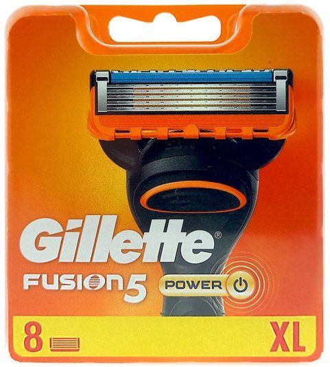 Gillette Rasoi & Lamette da barba: 8 Gillette Fusion5 Power – Nuovo e nell'imballaggio originale da Ersigen venduto da easyhandel