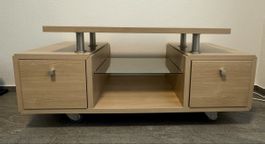 Rollbarer Fernsehtisch / TV-Wandmöbel