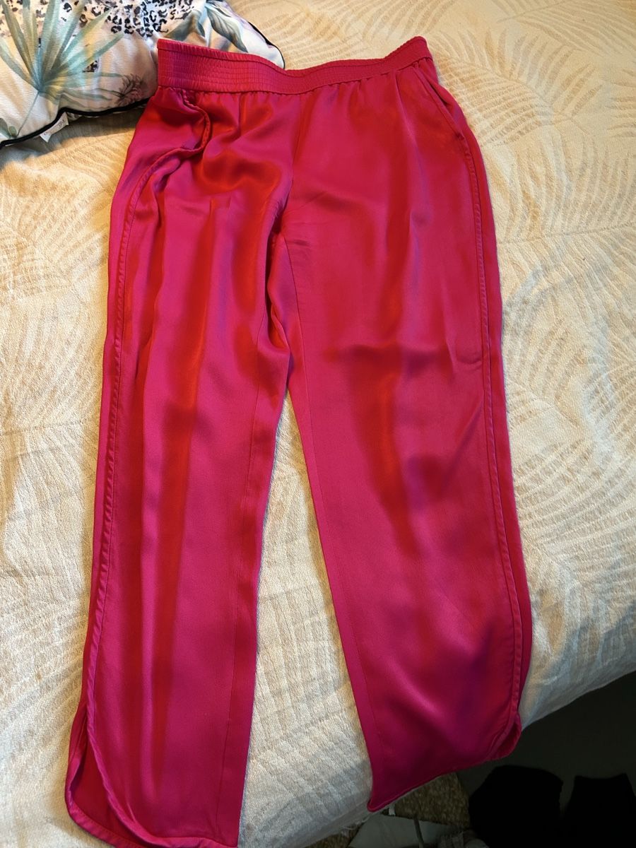 Zara Pantaloni: Pantalon fluide Zara rose vif, taille M – Nuovo (secondo la descrizione) da Martigny venduto da lovejess