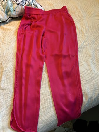 Pantalon fluide Zara rose vif, taille M