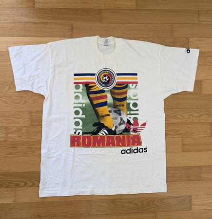 Vintage Adidas 90er Rumänien Shirt Wie Neu 