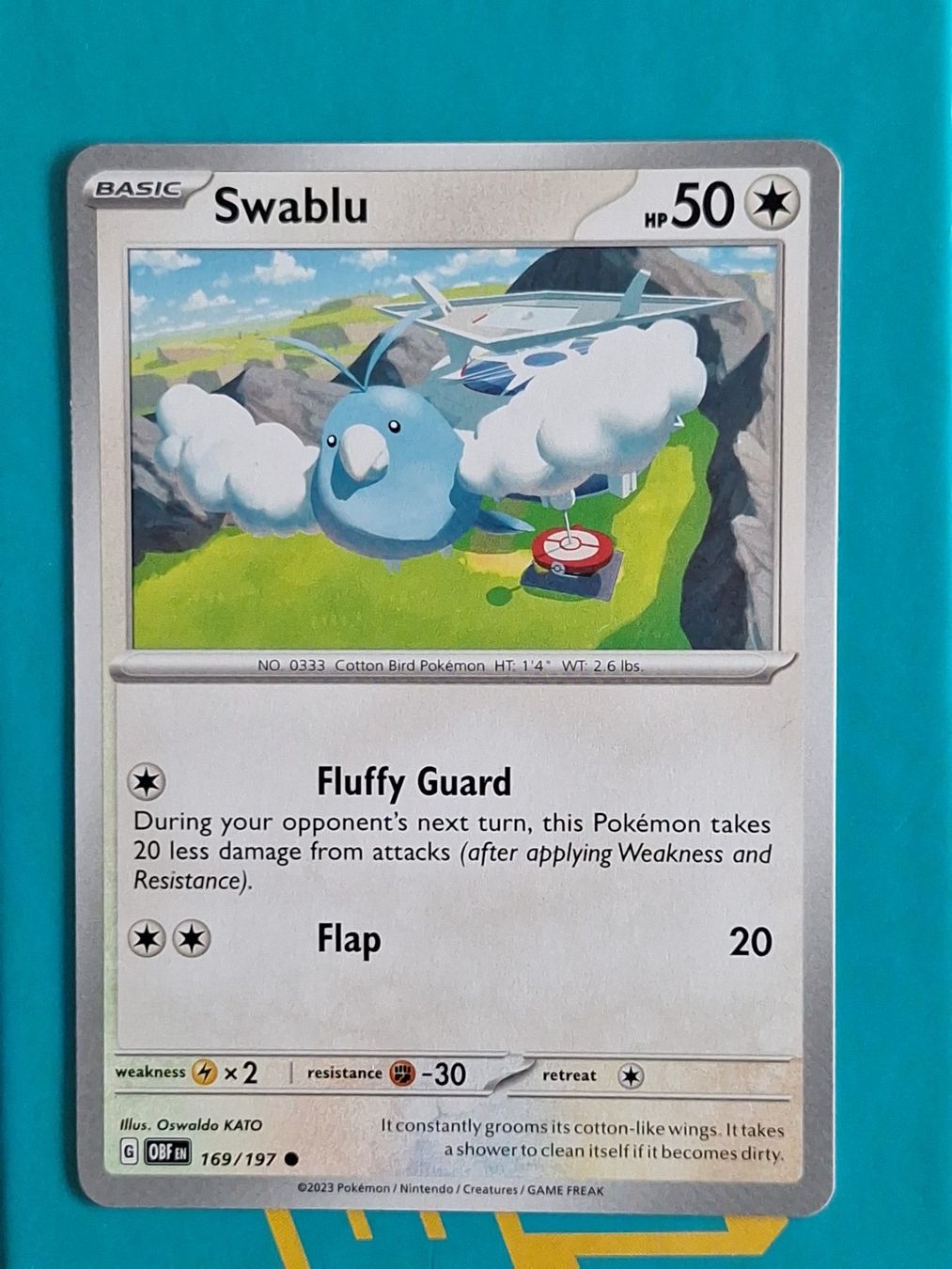 Pokémon Carte collezionabili: Swablu - Pokemon Obsidian Flames – Usato da Altstätten SG venduto da GGsGameshop