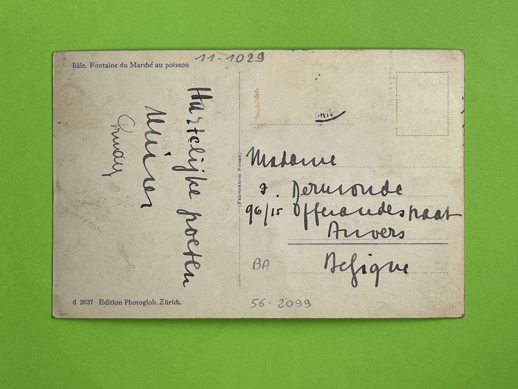 Cartes postales: Basel - Fischmarkt-Brunnen – D'occasion à Steg VS par danwer74 1
