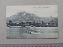 Luzern, Bahnhof, Post, Pilatus, Schiff, Dampfschiff