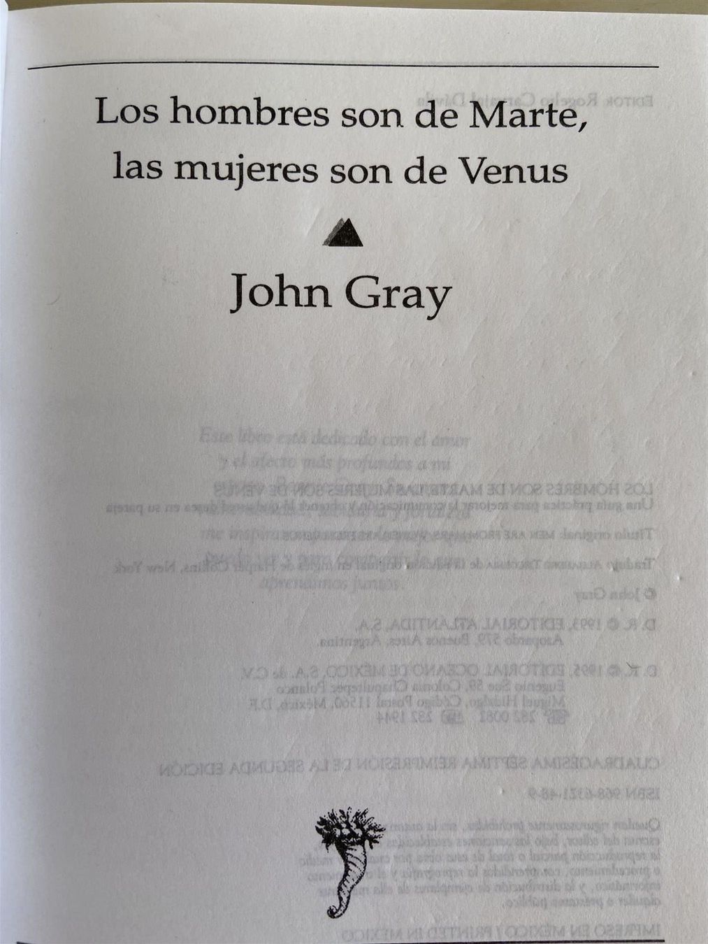 Libri: Los hombres son de Marte / John Gray – Usato da Gümligen venduto da Xochitl 3