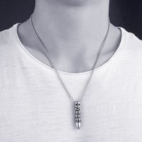 Collier Homme Tête de Mort Style Gothique, Neuf, Argenté ...