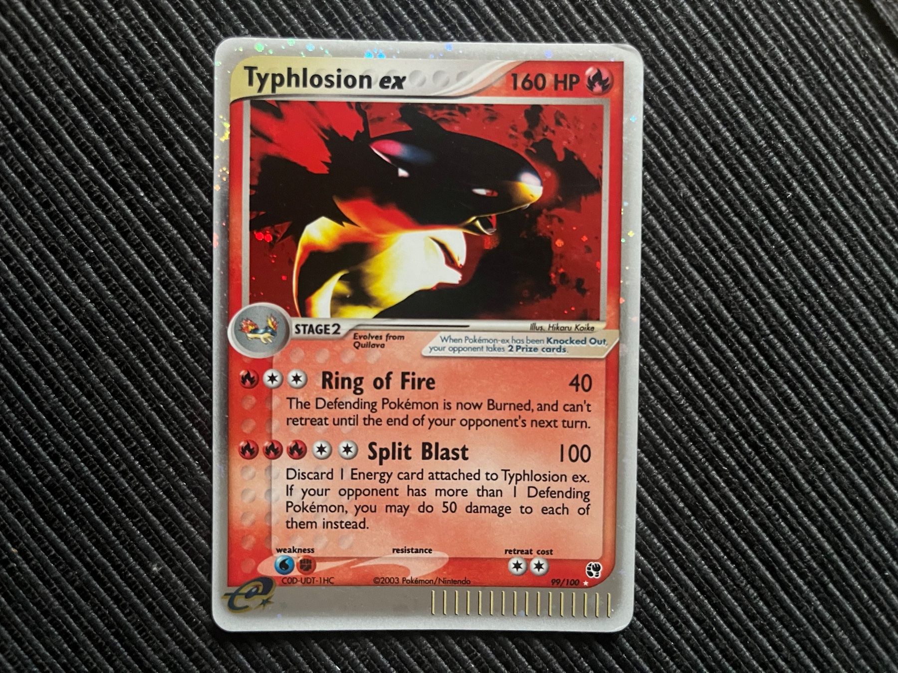 Pokémon Carte collezionabili: Pokemon Typhlosion EX Holo EX Sandstorm – Usato da Wabern venduto da Collectfun