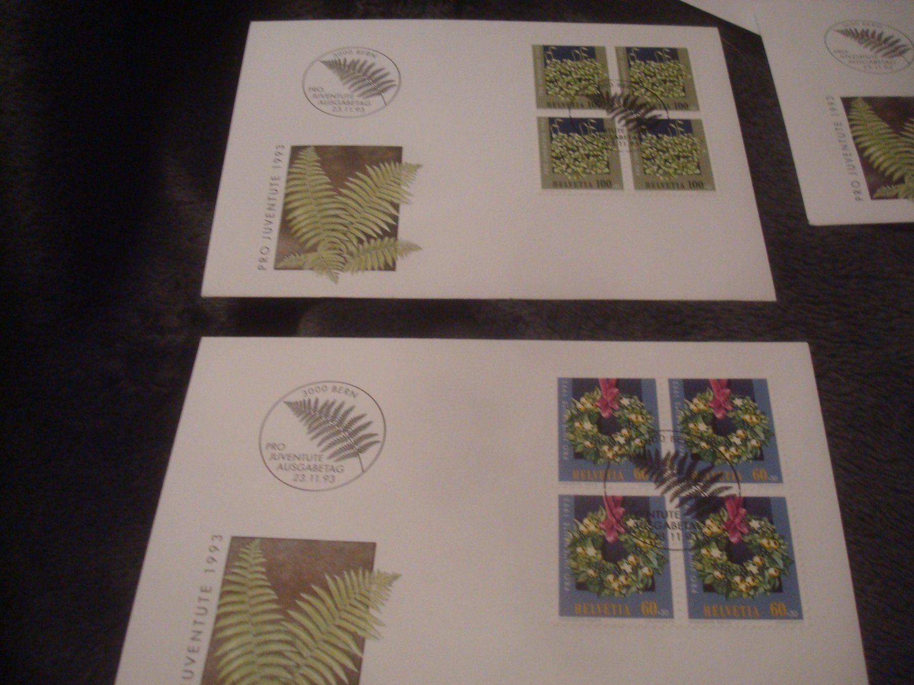 Tutti i francobolli: PJ 1993 Serie 4er einzeln FDC – Usato da Gordola venduto da Polentaefung 3
