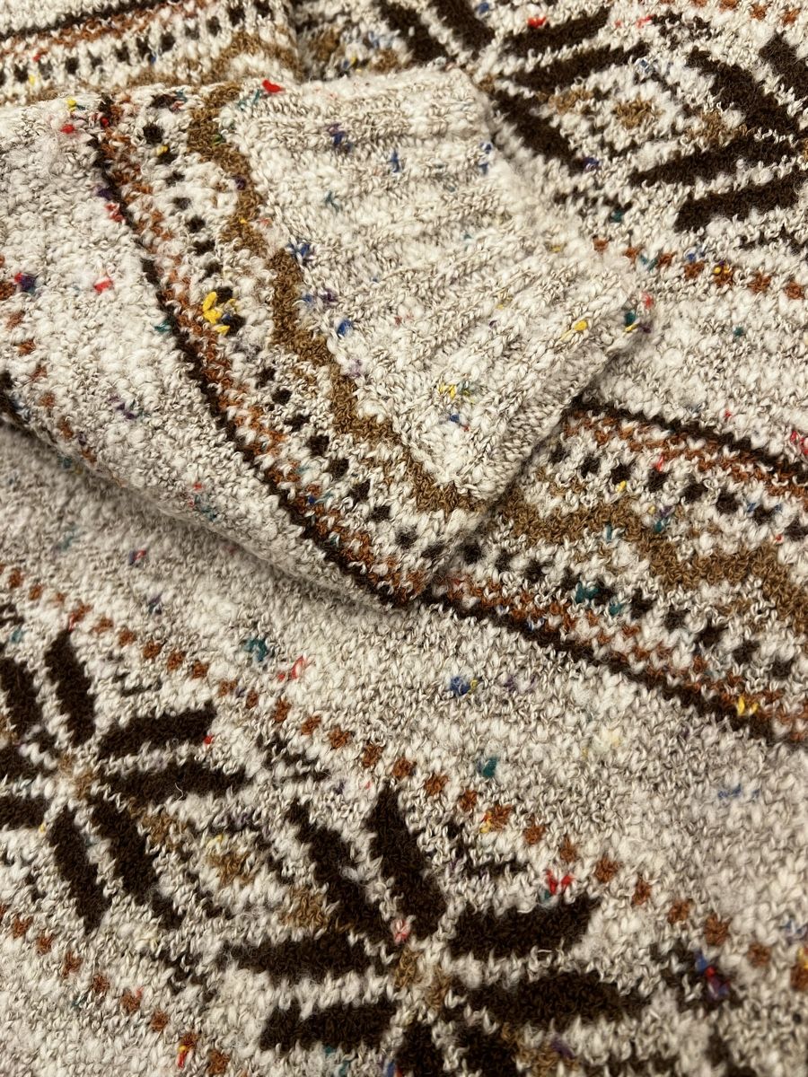 Maglioni & Felpe: Vintage Rollkragenpullover Bleyle  Beige mit Muster, Gr.S/M – Usato da Luterbach venduto da vatab 5