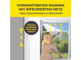 3× EASYmaxx Teleskop Insektenschutzgitter Weiss – Neu