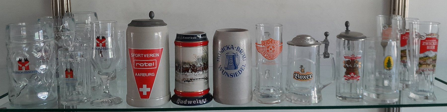 Verres: Bier - Humpen - Gläser - Flaschen – D'occasion à Liesberg par Ragged 1