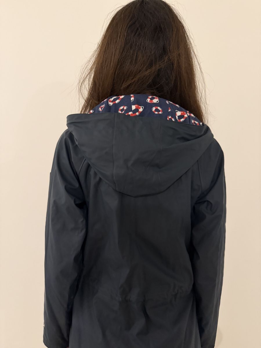 Giacche: Derbe Raincoat - Size 36 - Navy with Lifebuoy Lining. – Nuovo (secondo la descrizione) da Bursinel venduto da maya_78 3