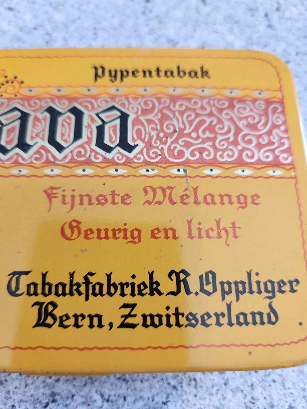 Tabak: Tabakdose Java R. Oppliger Bern Metall gebraucht Vintage – Gebraucht aus Stein AG von Metaluna 3