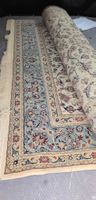 Orientteppich mit Blumenmuster beige blau neuwertig