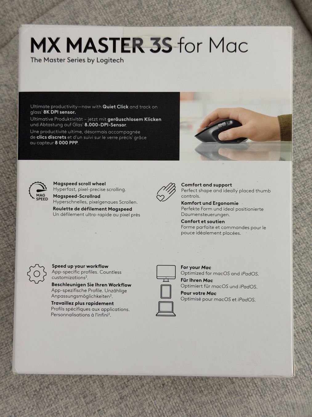 Logitech Mouse: LOGITECH MX Master 3S for Mac Maus - neuwertig – Usato da Riehen venduto da Nyenhuis 6