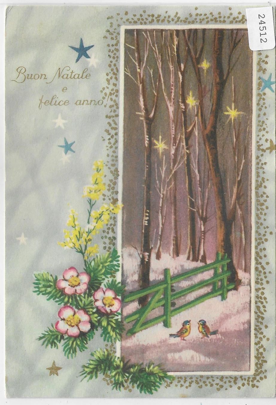 Dipinti: Buon natale e felice anno – Antico da Ettingen venduto da Kartenplanet