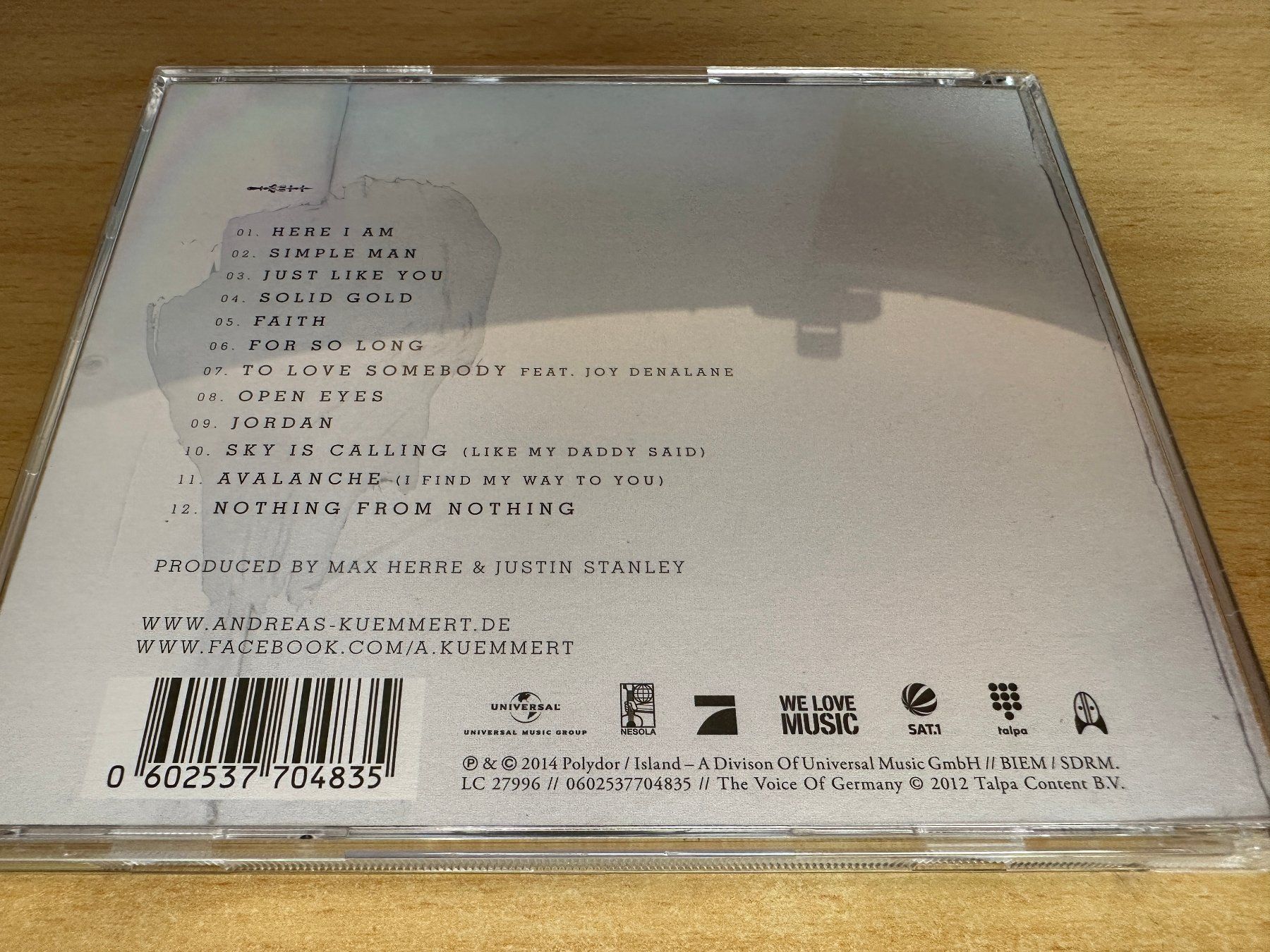 CD: Andreas Kümmert – Here I Am – Usato da Rikon im Tösstal venduto da Alpenmutz 1