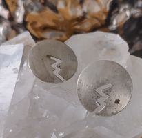 MODERNE RUNDE OHRRINGE 925 SILBER