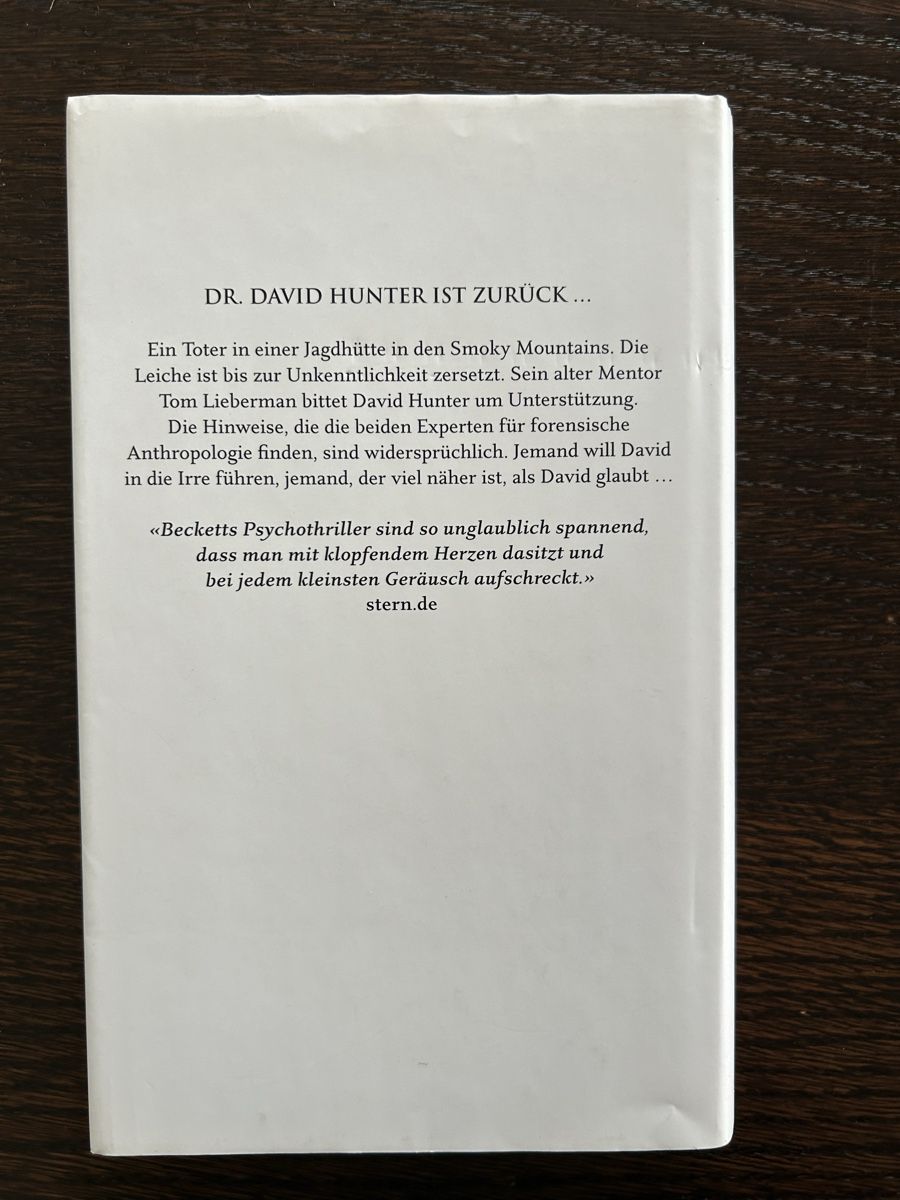 Libri: Leichenblässe von Simon Beckett – Usato da Arbon venduto da Bobbyx777 1