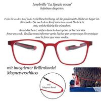 Lesebrille La Spezia mit magnetischen Umhängeband +2.5
