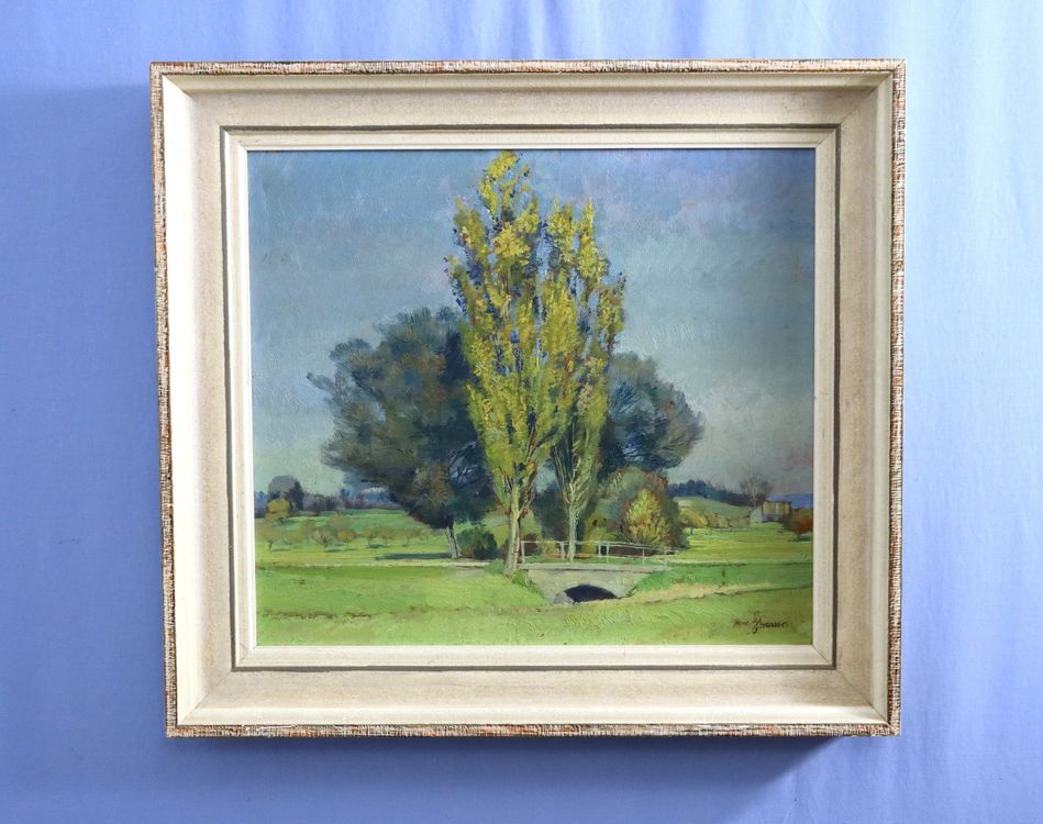 Conrad Strasser 1878-1954, Gemälde auf Platte, signiert (Gebraucht) in ...