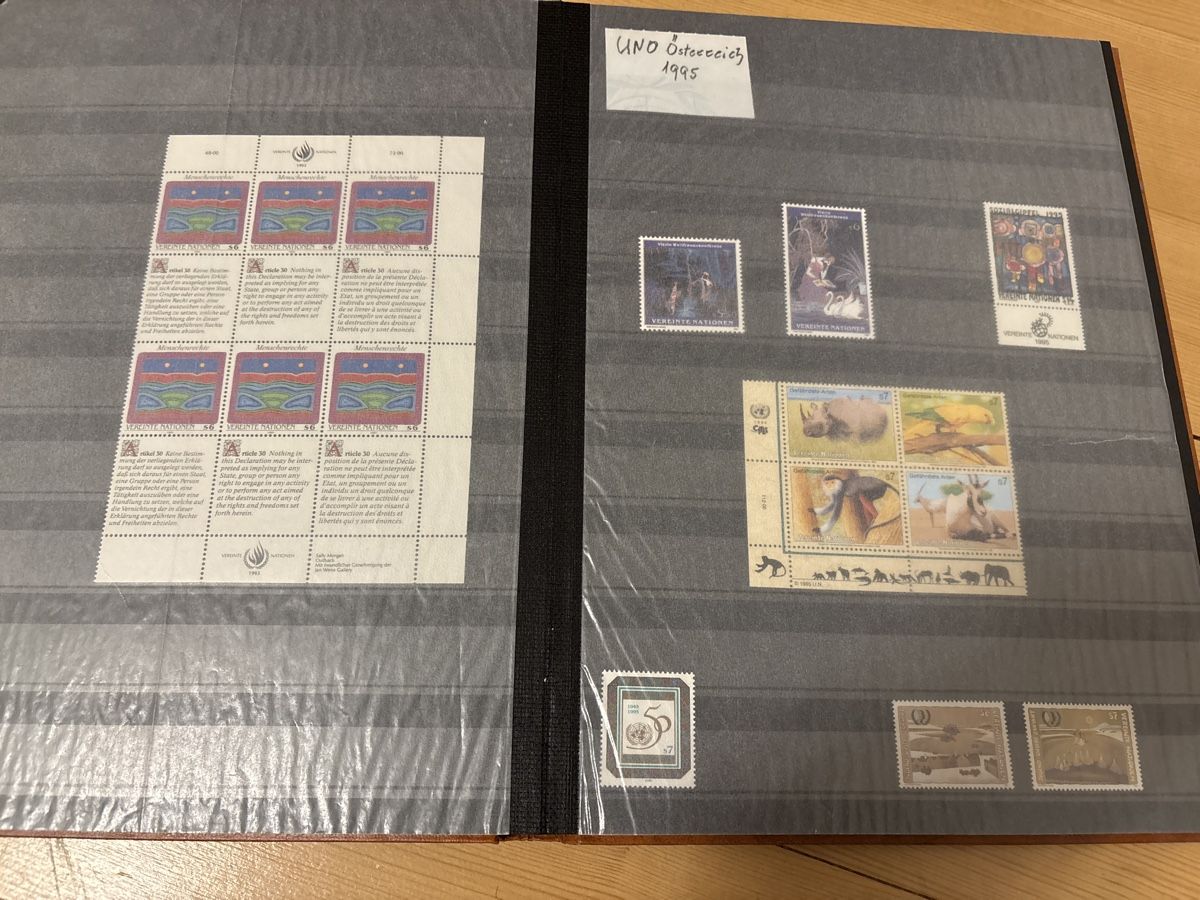 Alle Briefmarken: UNO Blöcke Briefmarken Schweiz Sammlung 1992 - 1995 – Neu (gemäss Beschreibung) aus Freienstein von Golfbueb 9