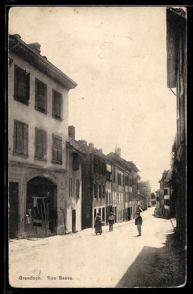Ansichtskarten: AK Grandson, Rue Basse – Gebraucht aus Berlin von bartko-reher