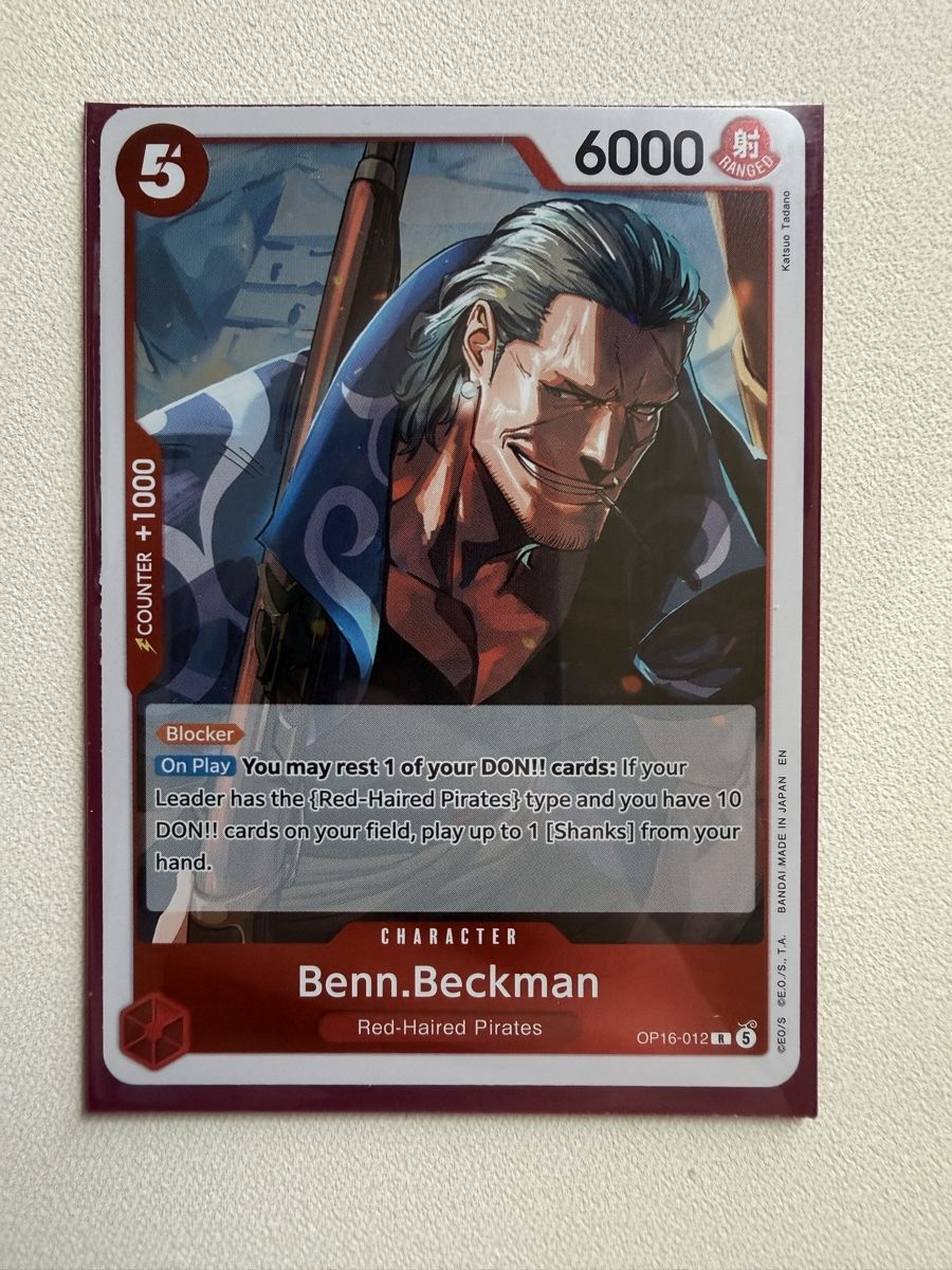 Bandai Carte collezionabili: [ENG] Benn Beckman OP16-012 R – Nuovo (secondo la descrizione) da Wettingen venduto da Vante