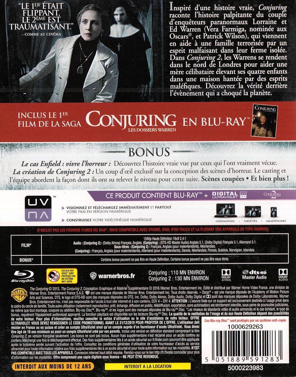 Tutti i DVDs: Conjuring 2 - Le cas Enfield [Blu-ray] – Usato da Bitsch venduto da Melando 1