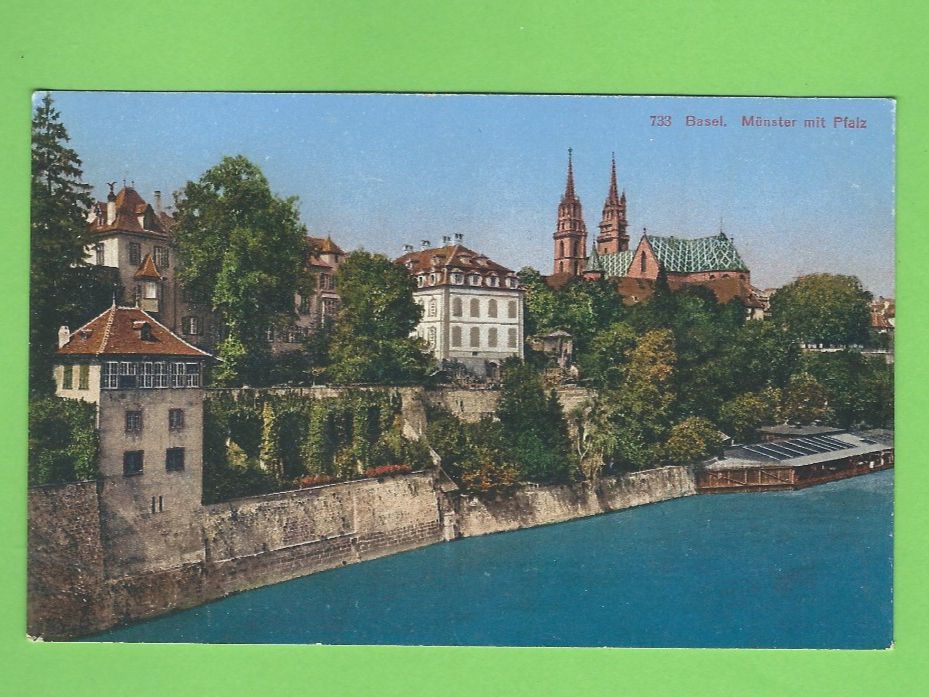 Cartoline postali: Basel Münster mit Pfalz – Usato da Zürich venduto da t24_de