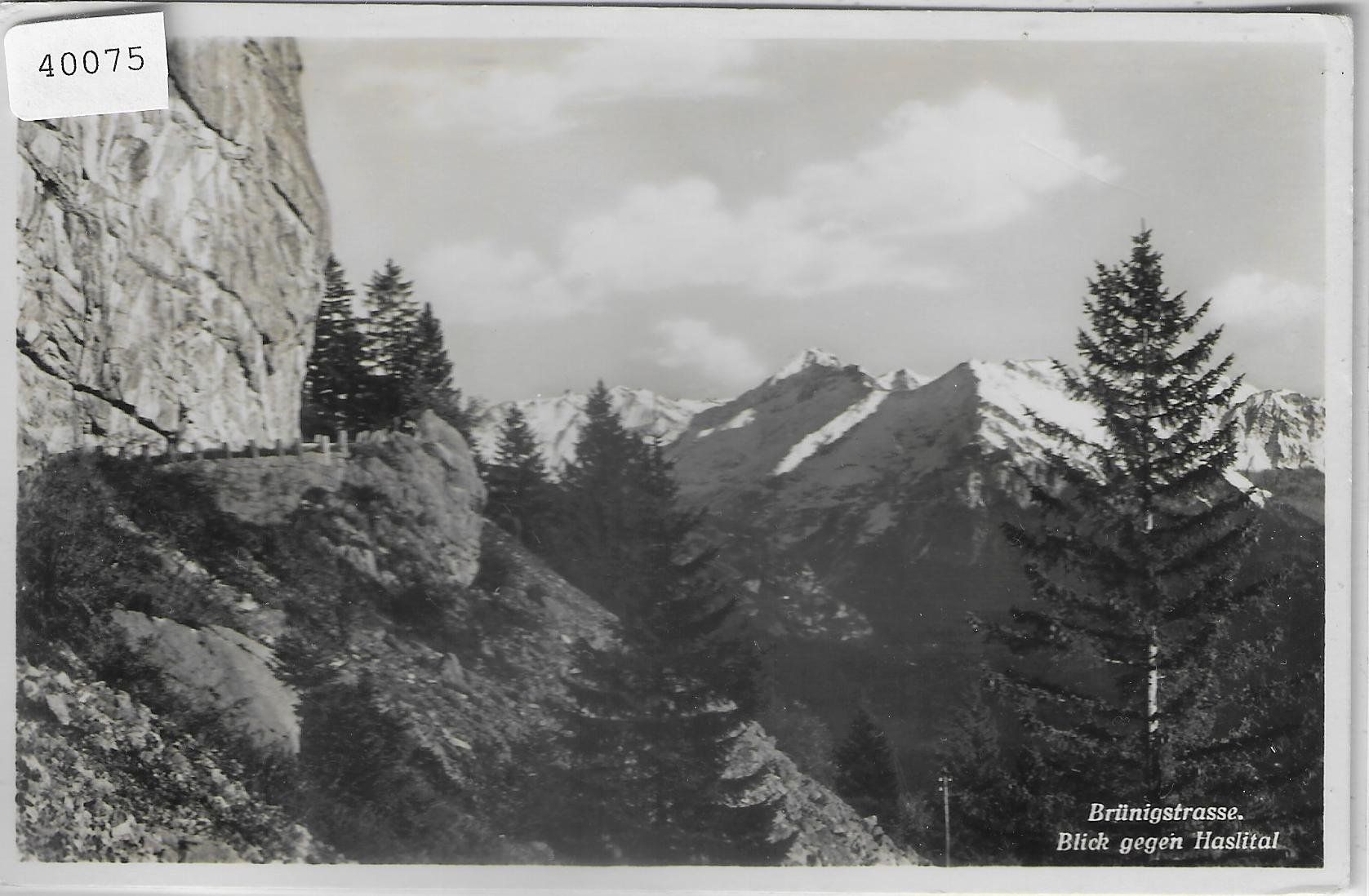 Cartoline postali: Brünigstrasse - Blick gegen Haslital – Usato da Ettingen venduto da Kartenplanet