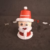 Weihnachtsdeko Upcycling Alukapseln Santa Handarbeit 🎅♻️🎅