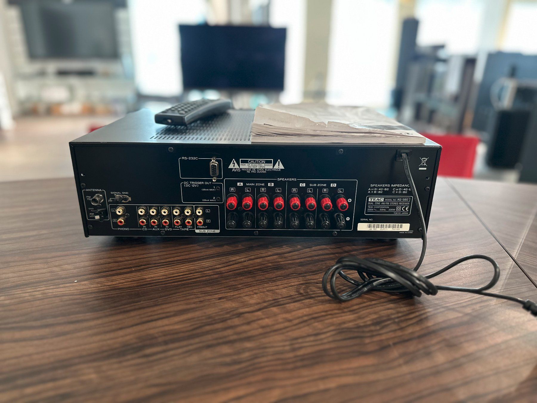Teac Ricevitori: TEAC AG-980 Stereo Receiver – Usato da Appenzell venduto da 1xRichtig 1