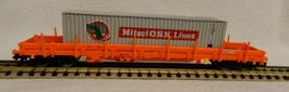 Fleischmann Rungenwagen 828826 mit Container
