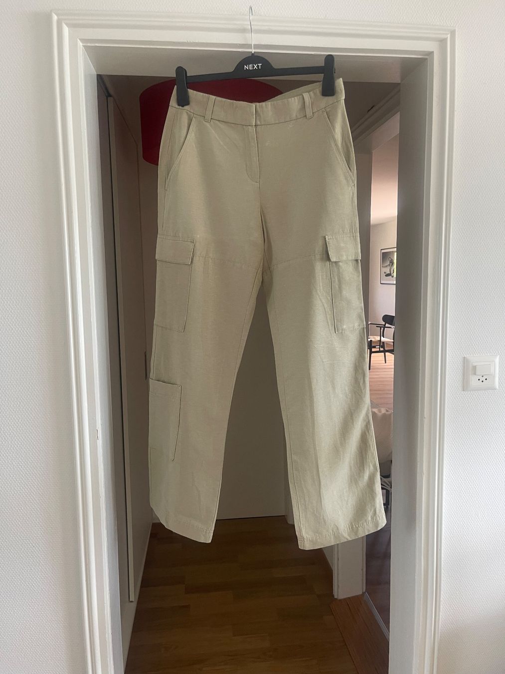 H&M Pantaloni: Beige/olive Cargo Hose Damen Sommer Gr. S – Usato da Horgen venduto da Sol-verde