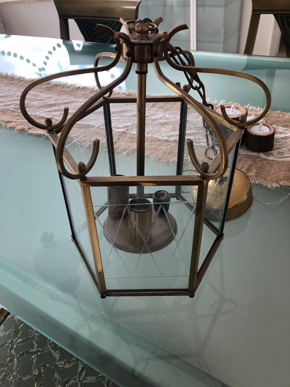 Lampen: Messinglampe aus alter Fabrikantenvilla – Gebraucht aus Pfeffikon LU von doubledouble-u 2