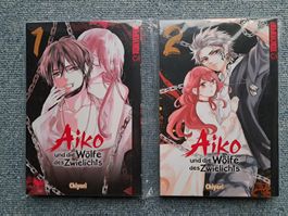 Aiko und die Wölfe des Zwielichts 1,2 Manga mit Mangabags