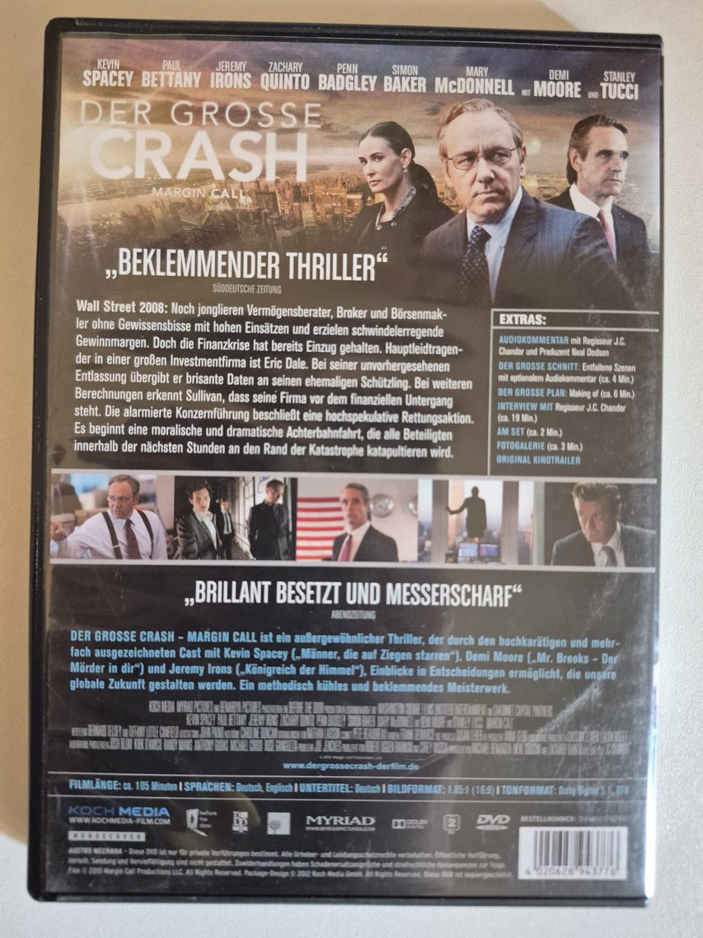 Tutti i DVDs: Der grosse Crash - Margin Call DVD - Spannender Thriller,... – Usato da Zollikofen venduto da wir_verkaufen 1