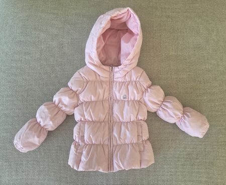 Kinder Steppjacke Winterjacke Benetton rosa 80