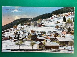 Leysin en hiver et le Viaduc