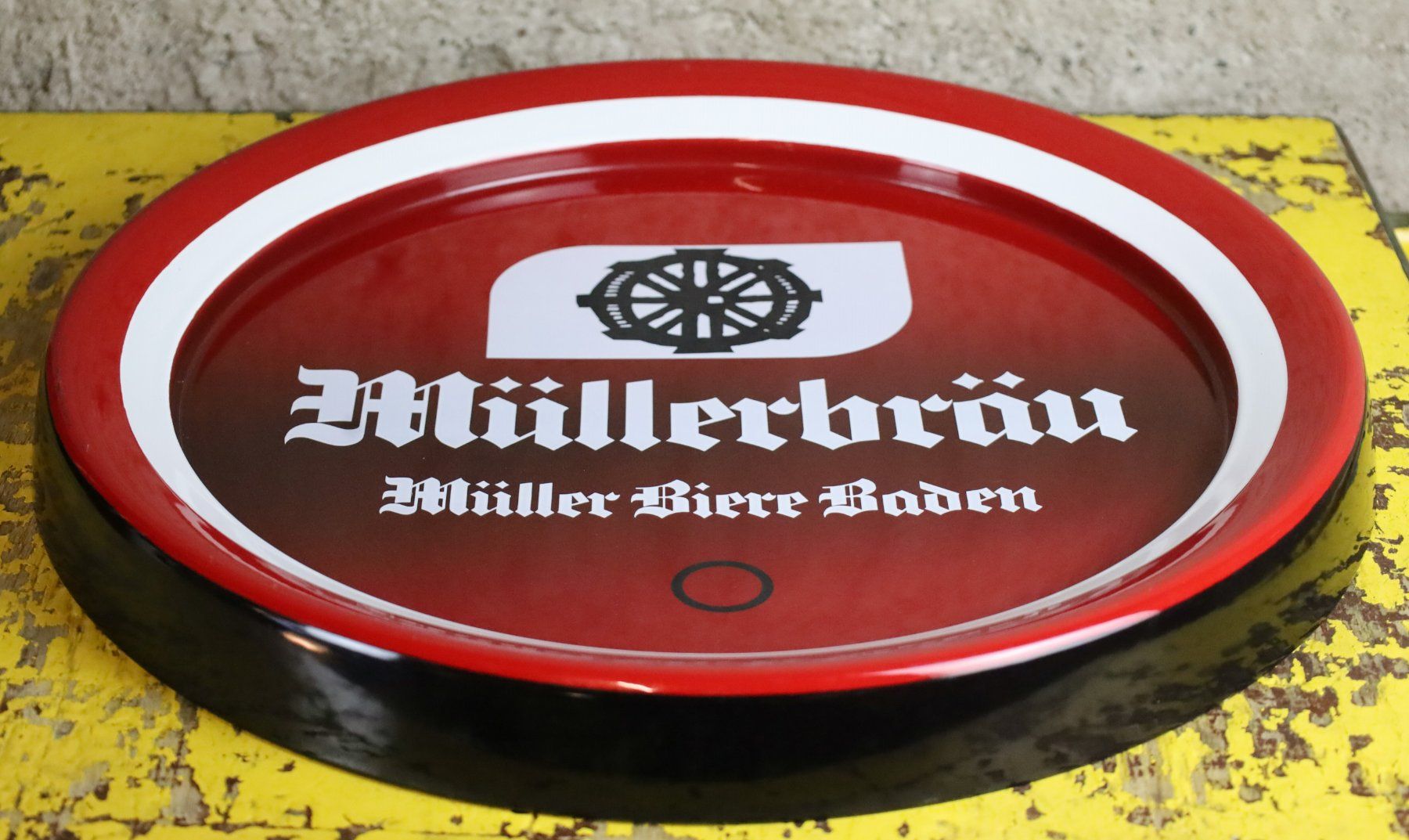 Schilder: Emailschild "Müllerbräu Baden / Müller Bier" – Gebraucht aus Birrwil von brandschatz_birrwil 2
