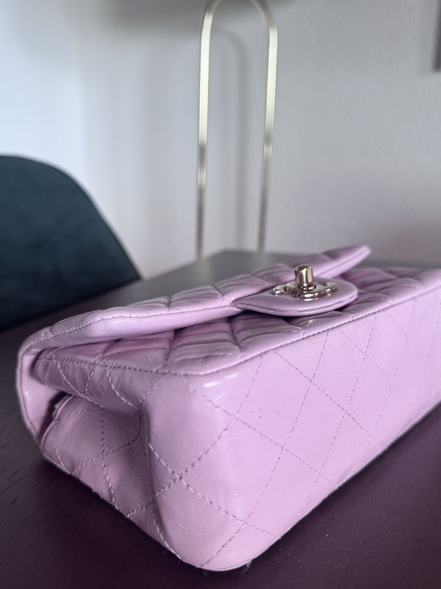 Chanel Borse: Chanel Mini Rectangular Flap Bag Light Pink Leather – Usato da Zürich venduto da amber123 5