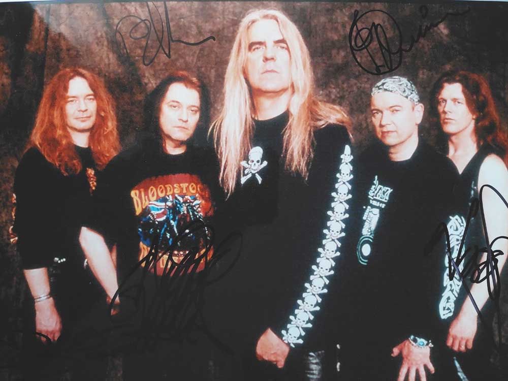Autografi: Saxon - Autogramm auf Foto – Usato da Kaisten venduto da Simpsons4
