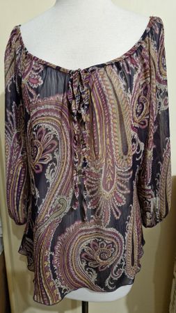 SODA Bluse mit Paisley Muster, Grösse L