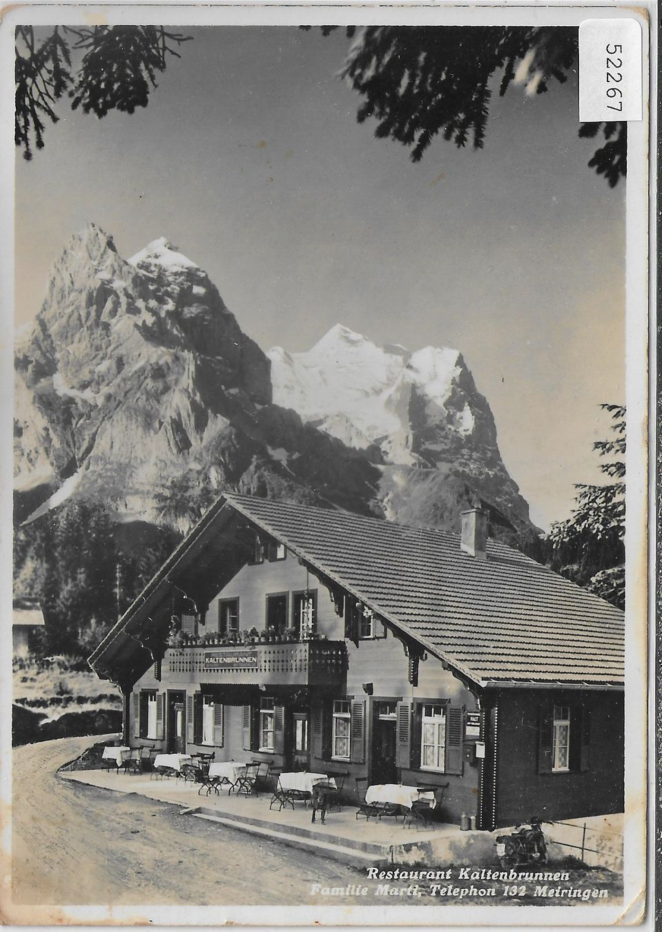 Cartoline postali: Restaurant Kaltenbrunnen - Meiringen – Usato da Ettingen venduto da Kartenplanet