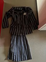 Costume d'écolière rayé mercredi wednesday- Taille  8-10 ans