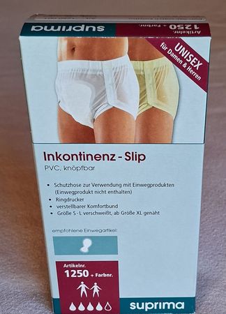 Suprima Inkontinenz-Slip Grösse L, neu und ungebraucht